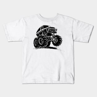 Cartoon monster truck Kids T-Shirt